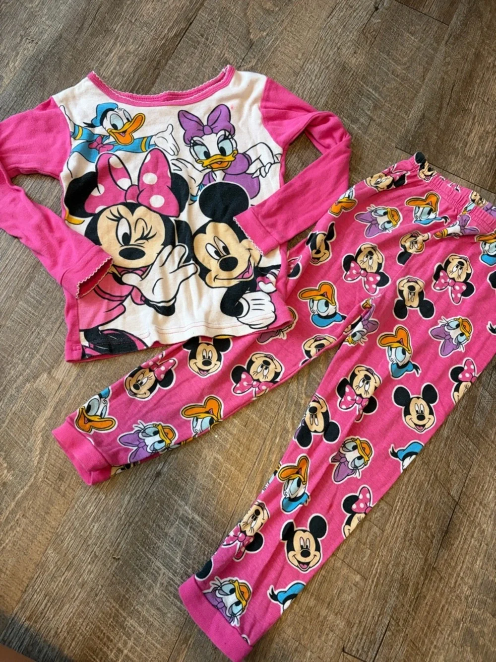 🌸 $10 SALE 🌸 Disney Pink Minnie & Friends Toddler Sleep Set 5T